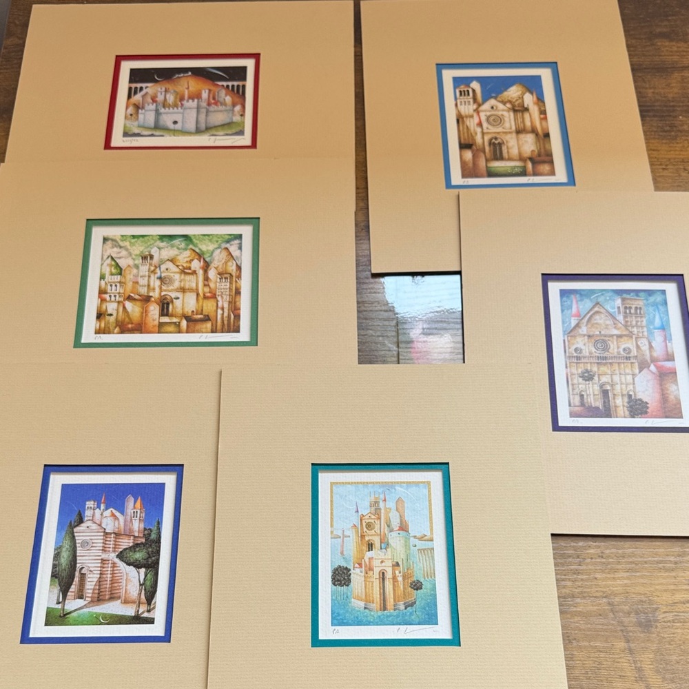 Set of Paolo Grimaldi Duomo Watercolors